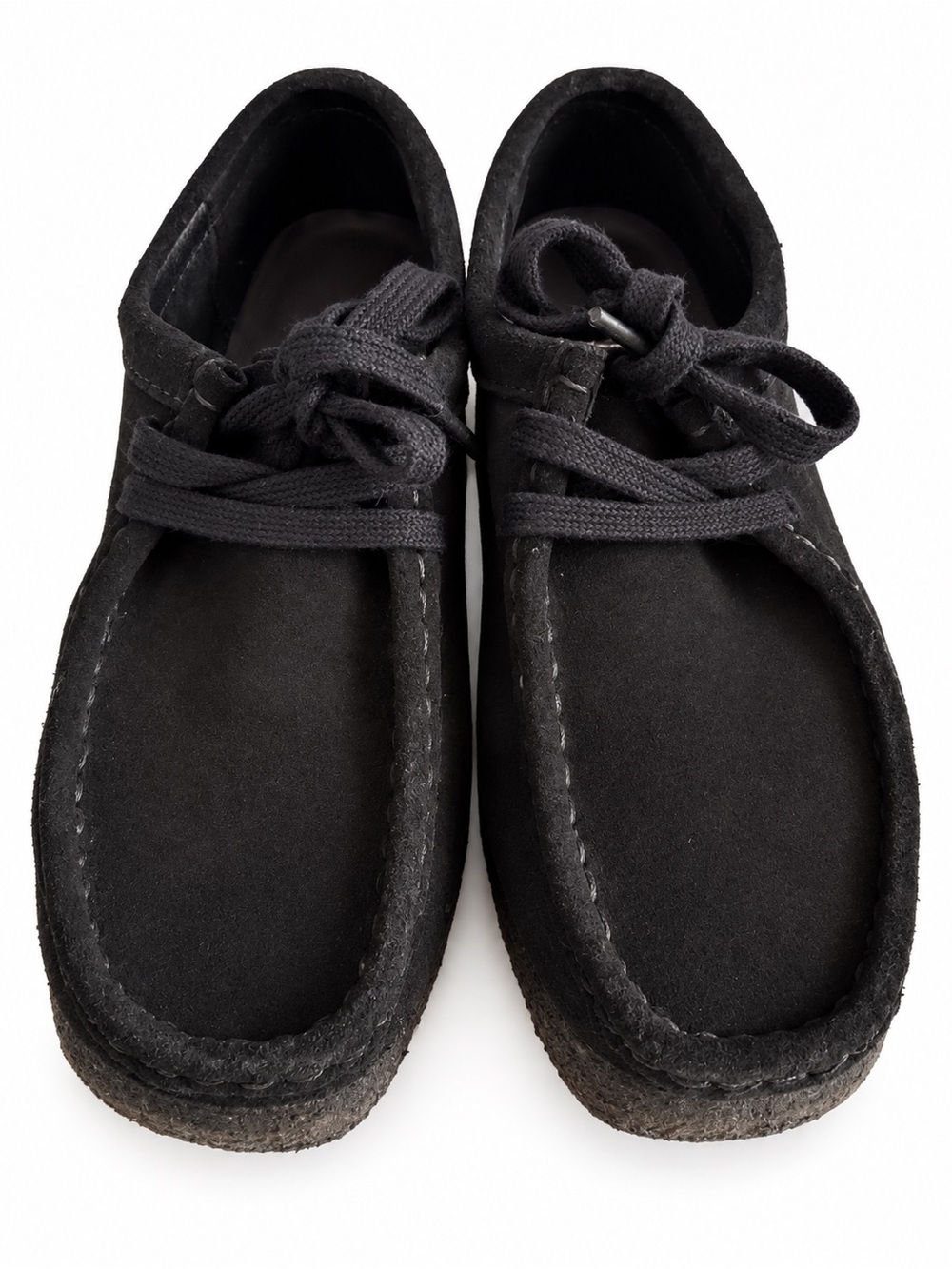 Clarks Black Suede Chukka Wallabee Boots